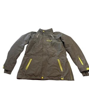KLIM Women's Allure GORE-TEX Snowmobile Jacket / Parka - Gray & Hi-Vis Large